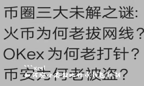 ```xml
如何安全存储比特币钱包私钥