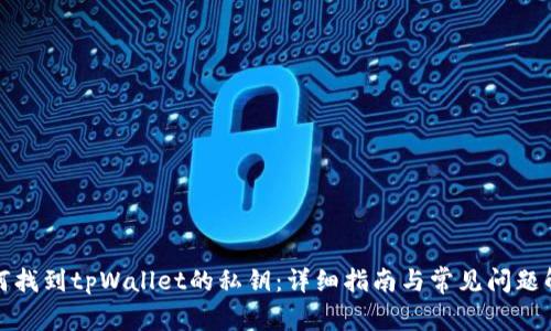 如何找到tpWallet的私钥：详细指南与常见问题解答