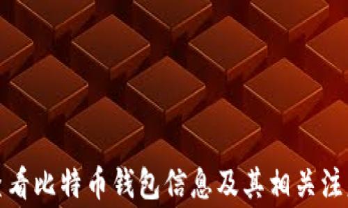 
如何查看比特币钱包信息及其相关注意事项