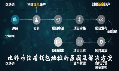 比特币没有钱包地址的原因及解决方案