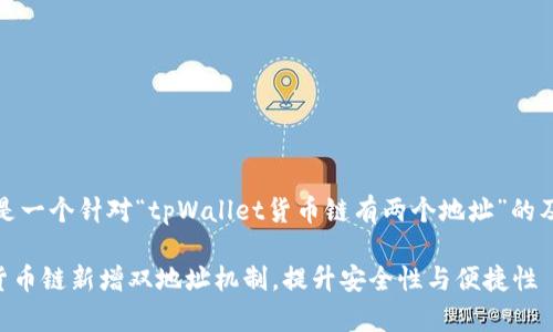 好的，下面是一个针对“tpWallet货币链有两个地址”的及内容大纲。

tpWallet货币链新增双地址机制，提升安全性与便捷性