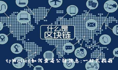 tpWallet如何查看公链信息：一站式指南