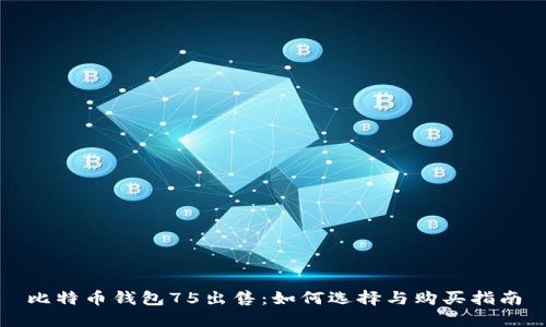 比特币钱包75出售：如何选择与购买指南