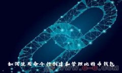 如何使用命令行创建和管